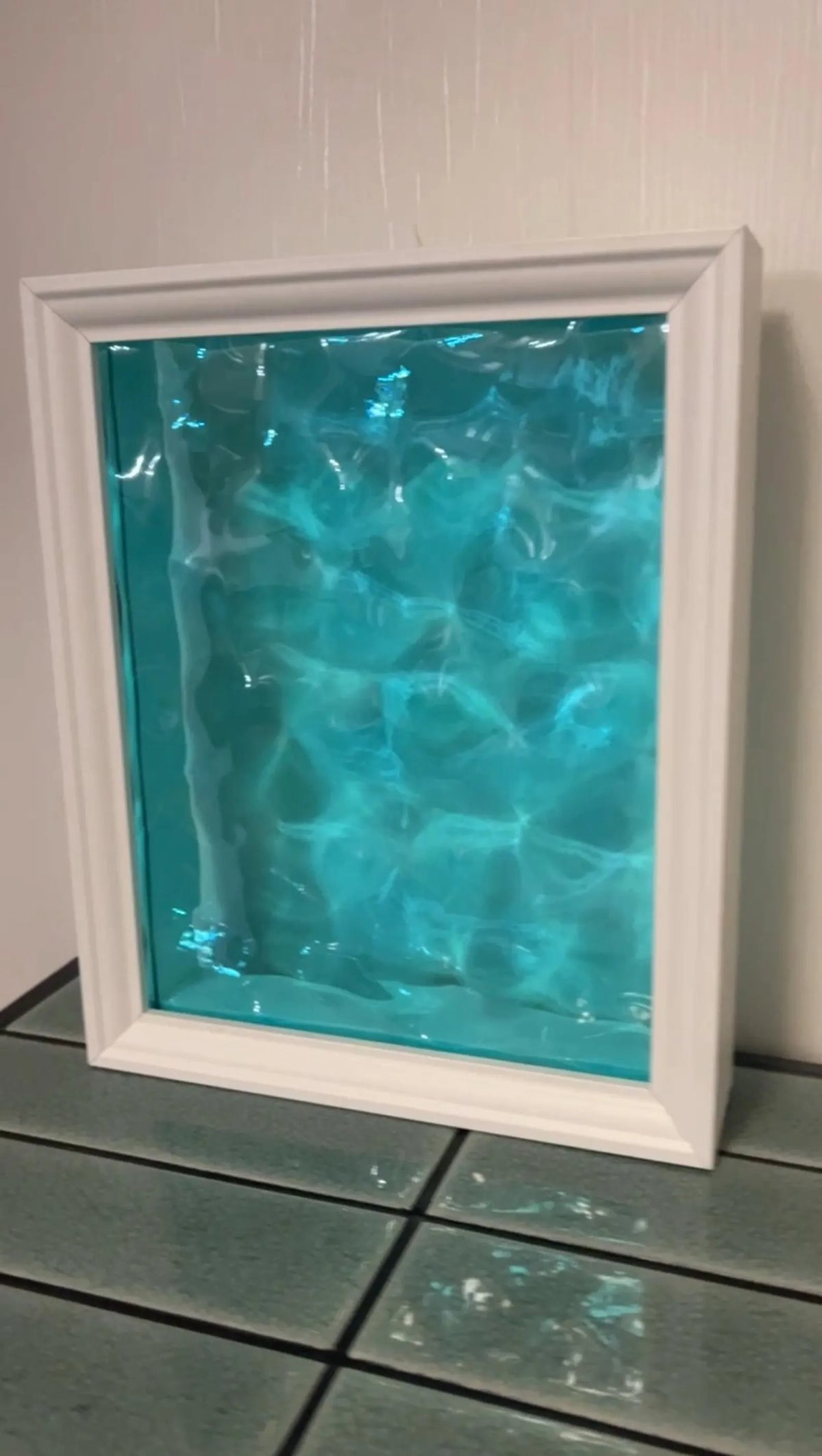 Vatteninspirerad konst 22,5x22,5 cm - Ocean art