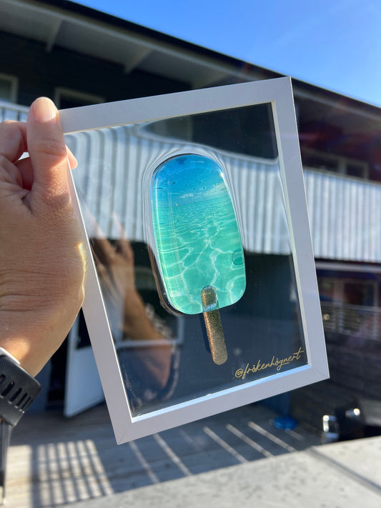 Vatteninspirerad Isglass-tavla * POP ART *