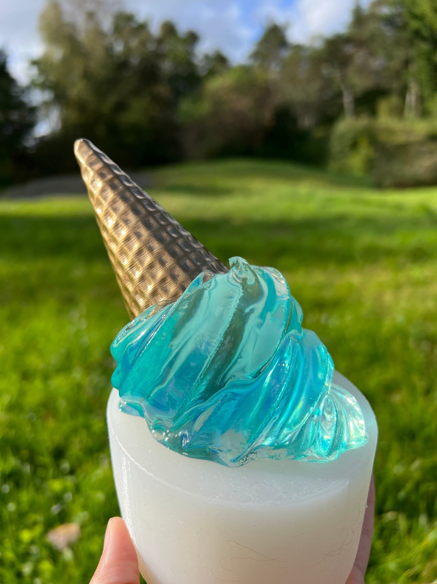 melted ice cream silicone mold / Resin mold