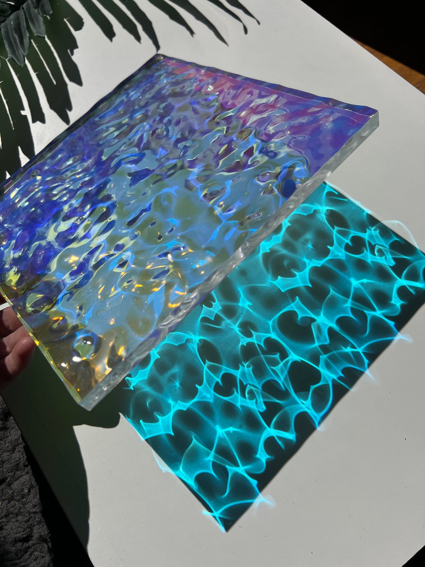 Water ripple silicone mold 20x20 cm / Resin mold