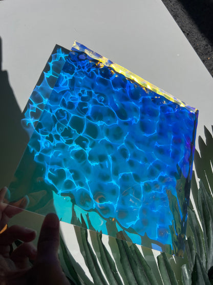 Water ripple silicone mold 20x20 cm / Resin mold