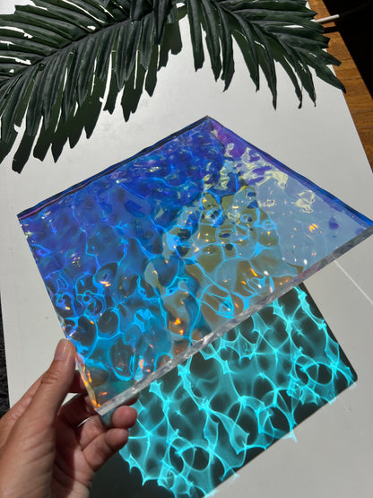Water ripple silicone mold 20x20 cm / Resin mold