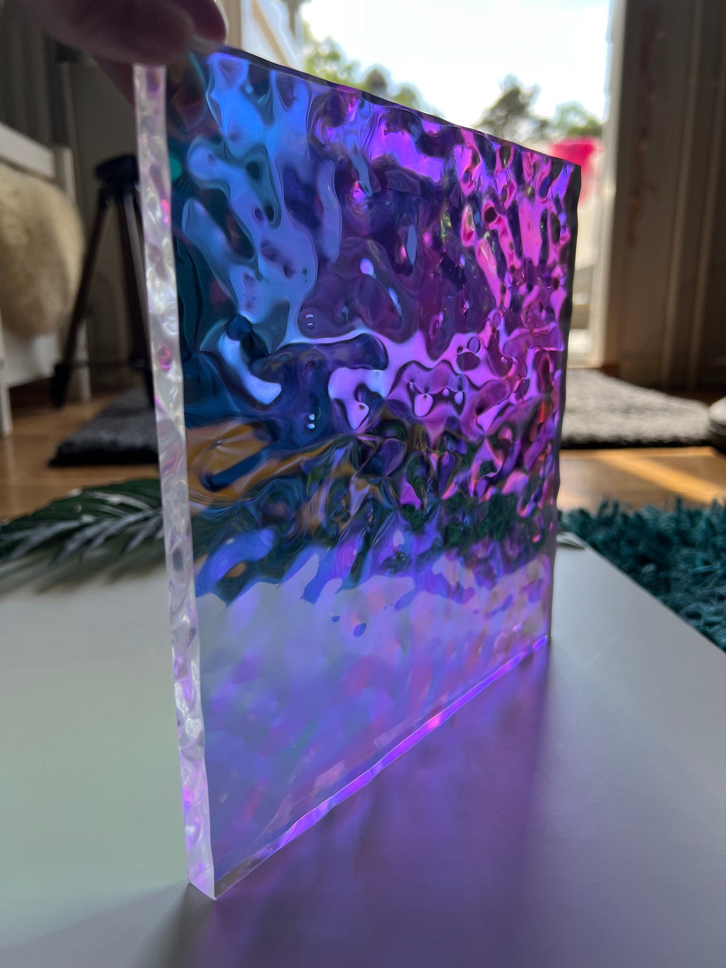 Water ripple silicone mold 20x20 cm / Resin mold