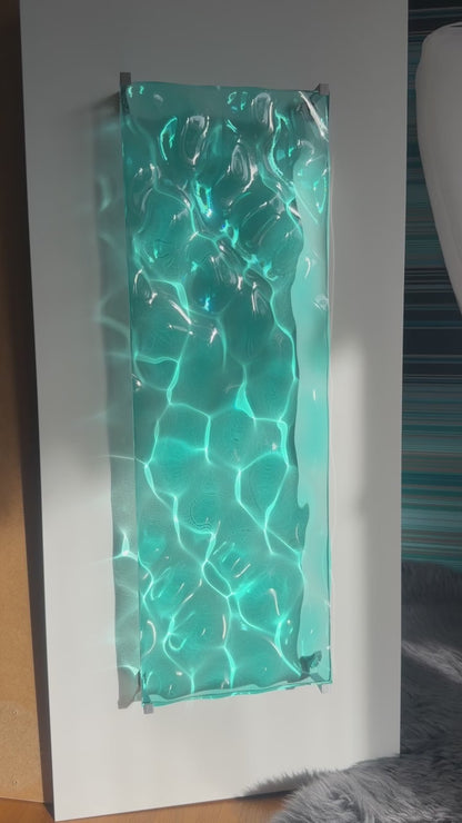 Ocean art 60x20 cm - water ripples artpiece