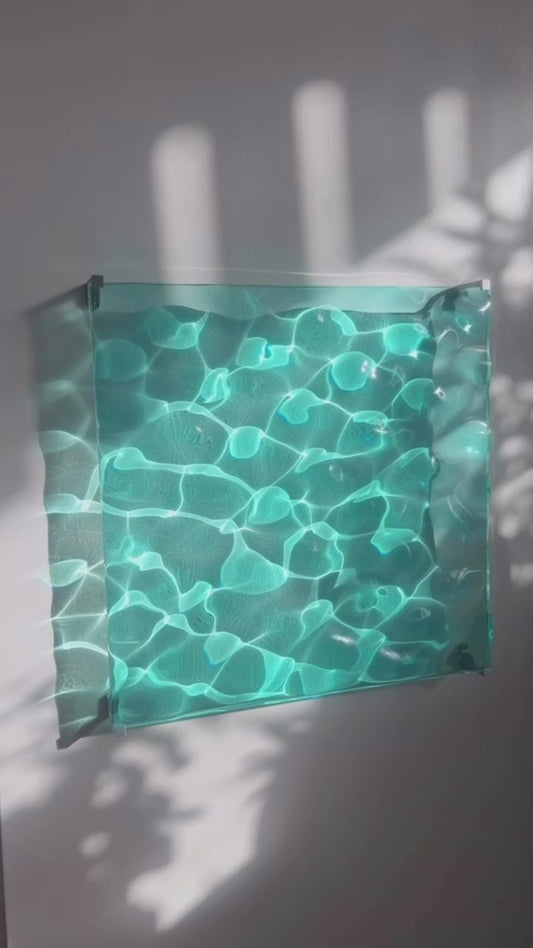 Water ripple silicone mold 40x40 cm/ Resin mold