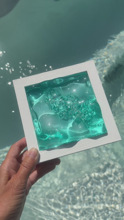 Ocean art MINI- water ripple painting