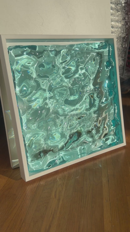 Vatteninspirerad konst 30x30 cm - Ocean art