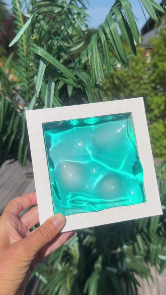 Ocean art MINI- water ripple painting