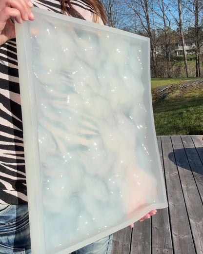 Vatten-inspirerad silikonform 40x30 cm