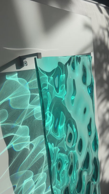 Ocean art 60x20 cm - water ripples artpiece