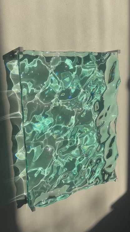 Ocean artpiece 40x30 cm - water ripples artpiece
