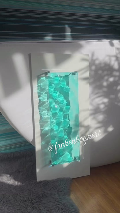 Ocean art 60x20 cm - water ripples artpiece
