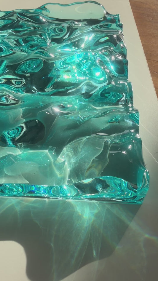 Vatteninspirerad konst 30x30 cm - Ocean art