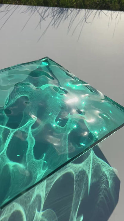 Water ripple silicone mold 20x20 cm / Resin mold