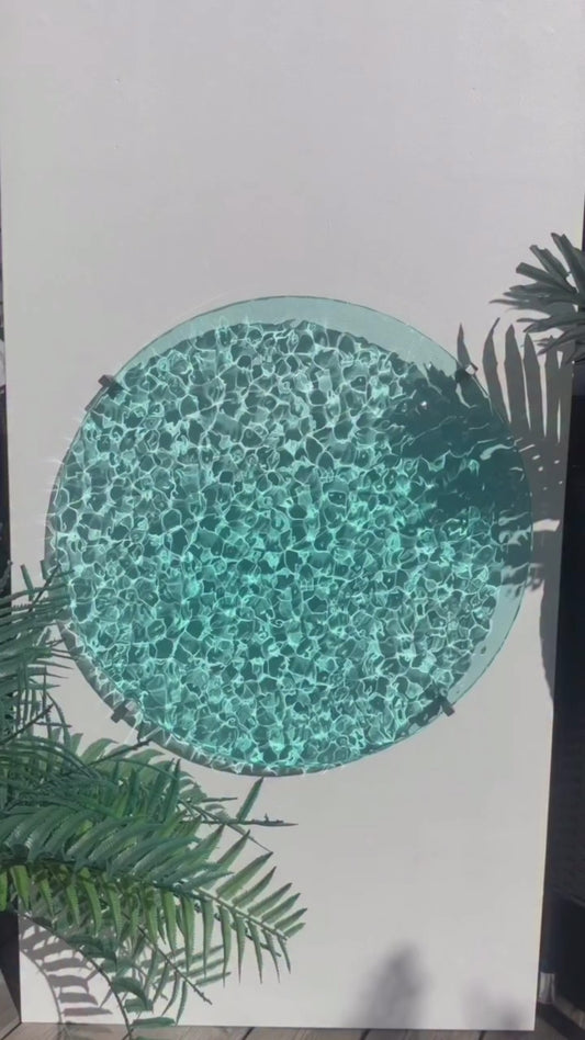 Ocean art 50 cm - water ripples artpiece