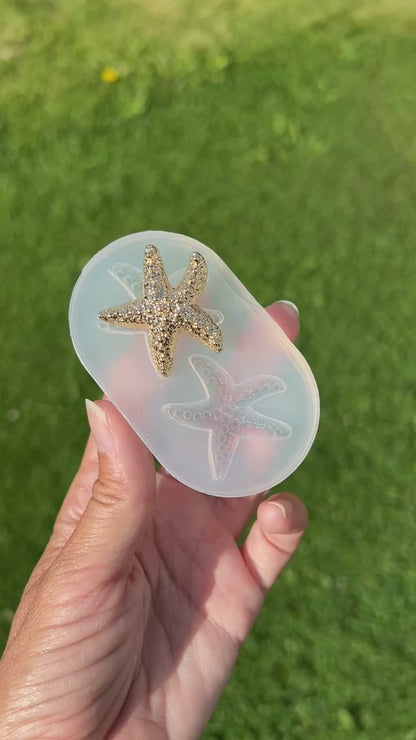 Starfish earring mold- silicone mold / Resin starfish mold
