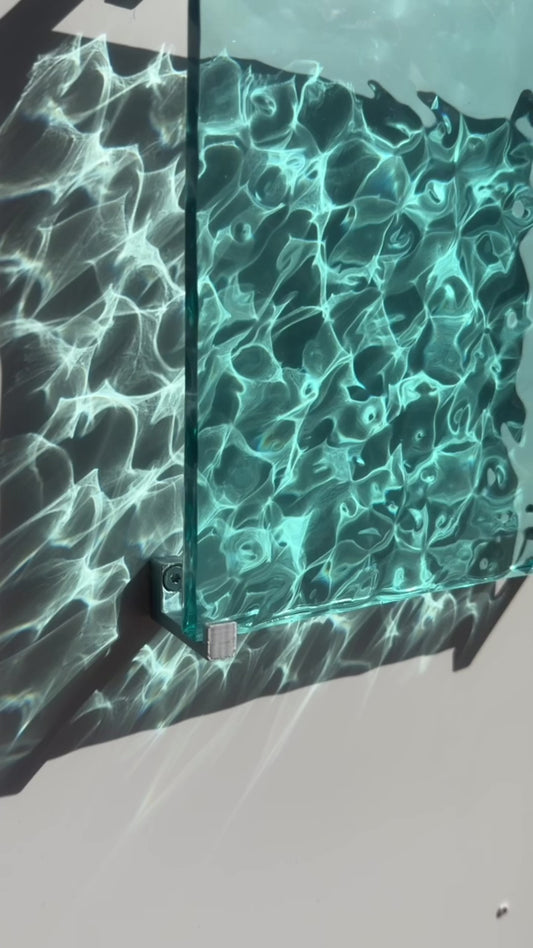 Ocean art 20 x 20 cm - water ripples artpiece