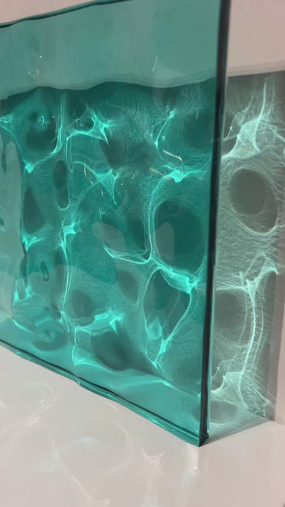 Water ripple silicone mold 20x20 cm / Resin mold