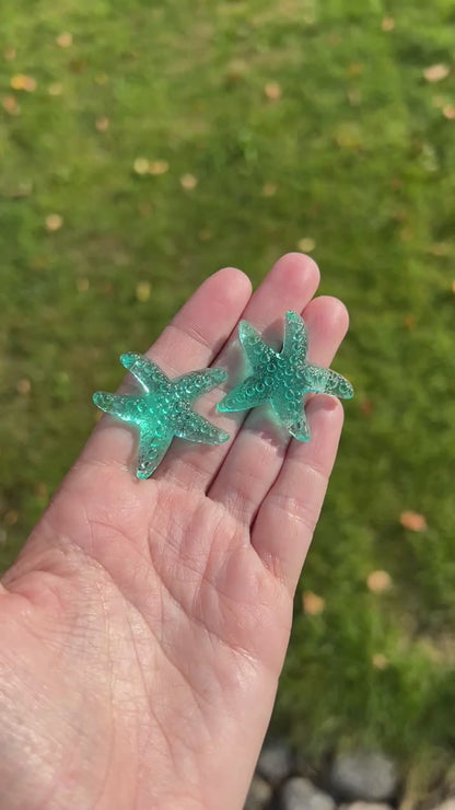 Starfish earring mold- silicone mold / Resin starfish mold