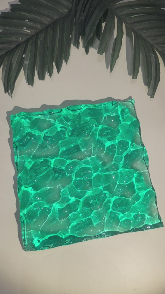 Water ripple silicone mold 20 cm x 20 cm / Resin mold