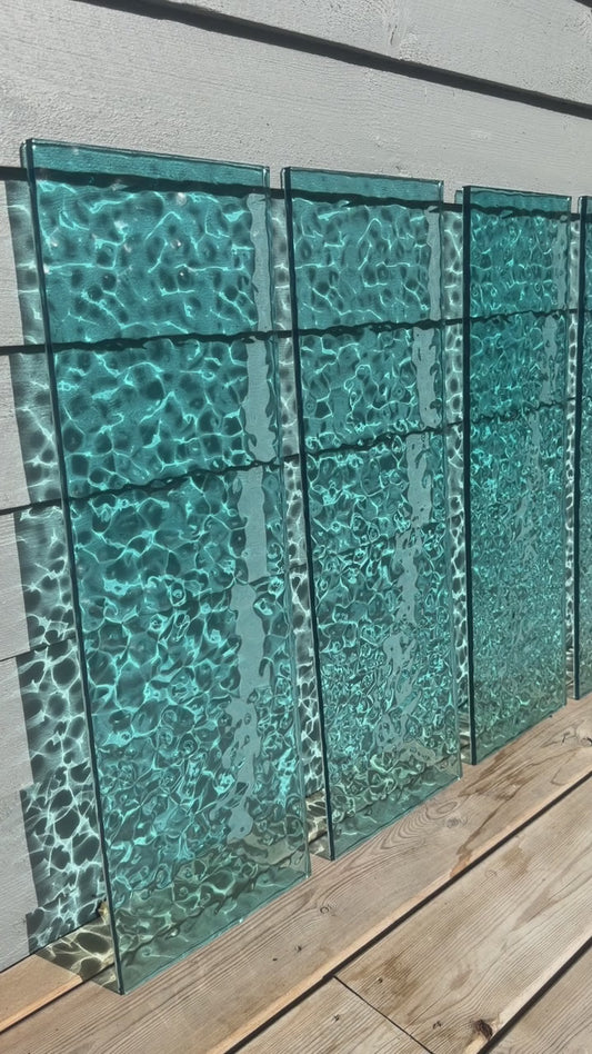 Vatteninspirerad konst 60x20 cm - Ocean art