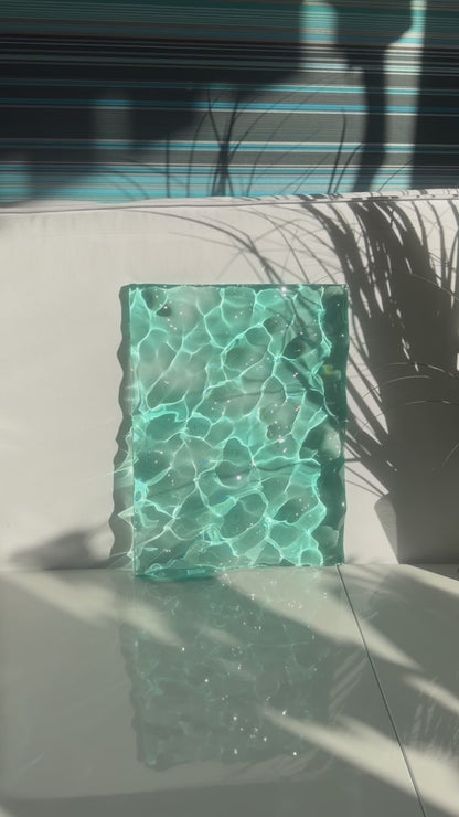 Ocean artpiece 40x30 cm - water ripples artpiece
