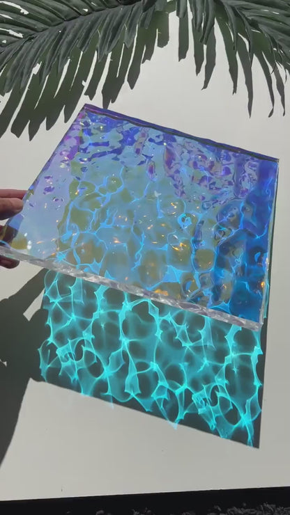 Water ripple silicone mold 20x20 cm / Resin mold